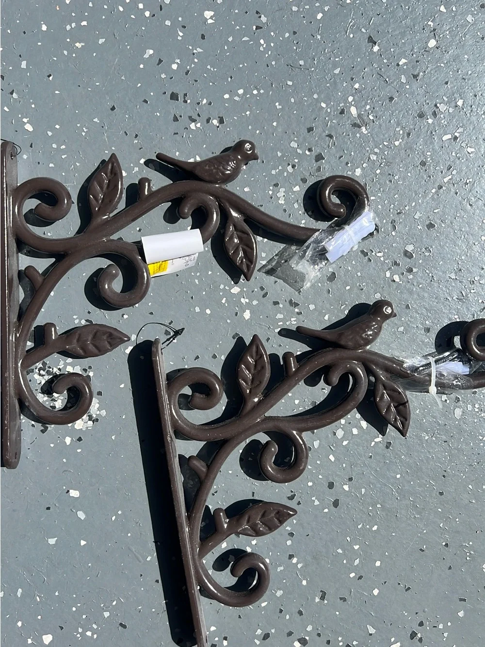 Decorative Brown Bird Wall Bracket Pair - from Home Depot.